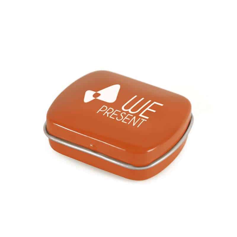 Promo Micro Mint Tin - Rectangular 9g Gluten Free Mints in Compact Branded Tin