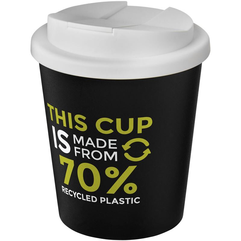 Americano Espresso Eco Tumbler - 250ml Recycled Double-Wall, Spill-Proof, Dishwasher Safe