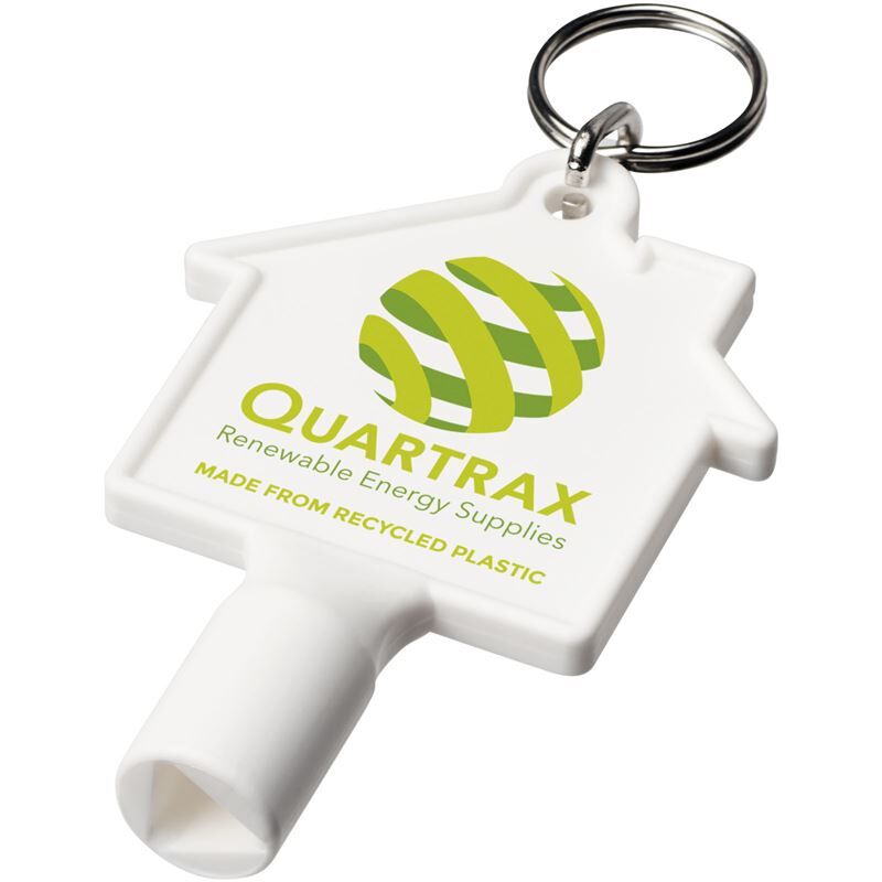 Maximilian House-shaped Recycled Utility Key Keychain