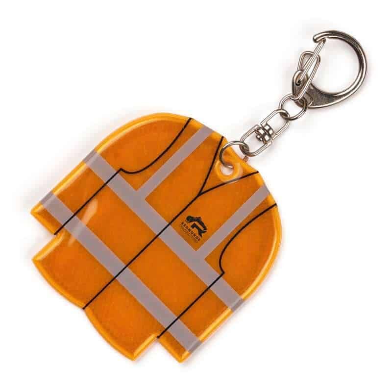 Promotional hi-vis vest keyring UK - branded safety gift