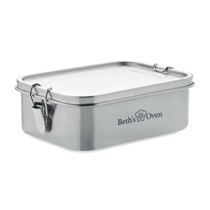 Stainless Steel Lunch Box - 1200ml Capacity with Secure Buckles and Divider
