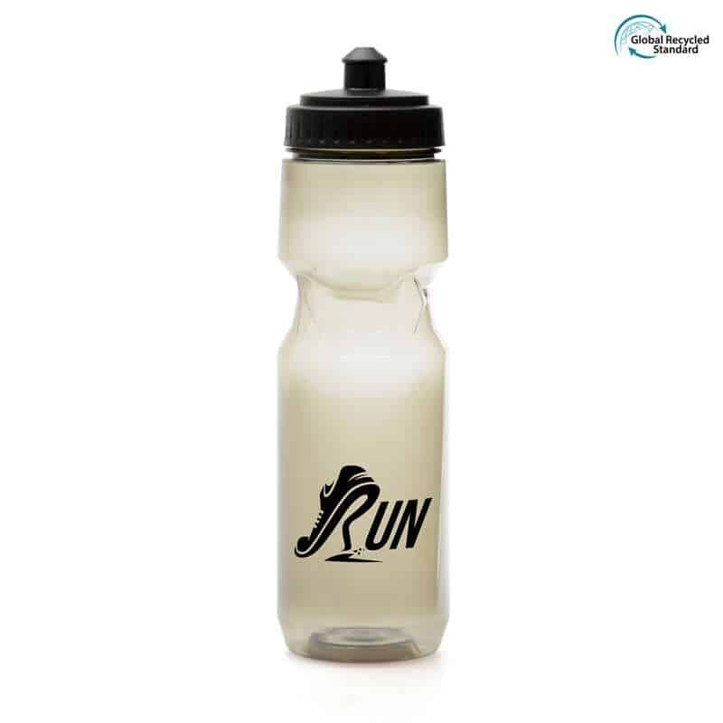Bilby 750ml Recycled Sports Bottle - Smoked Black PET, BPA/PVC Free, Charity Donation