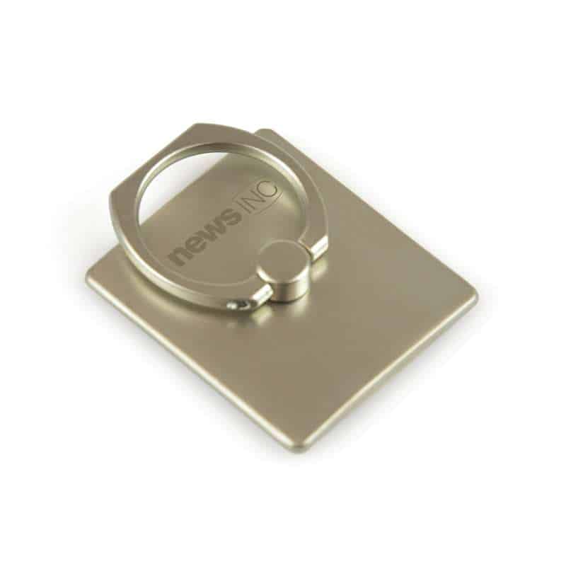 All Metal Ring Stand - Durable Zinc Alloy, 30×10mm Branding Area, Secure Phone Grip