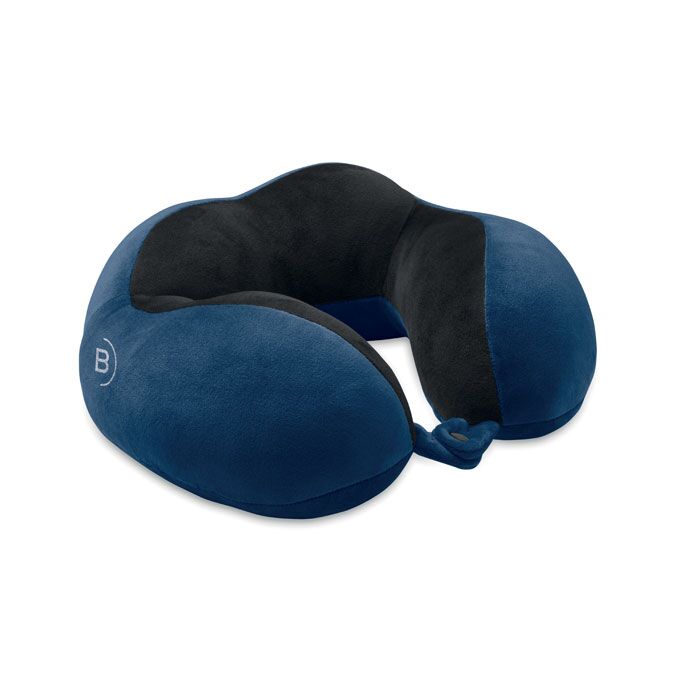 Travel Pillow in Foam - Soft Spandex Cover with RPET Drawcord Bag