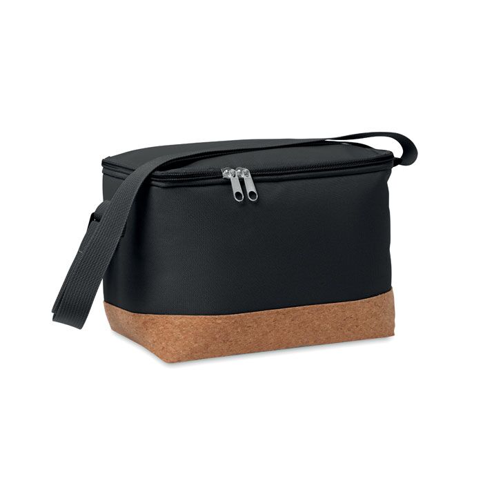 600D RPET Cooler Bag with Cork Base - 5L Capacity, PEVA Lining