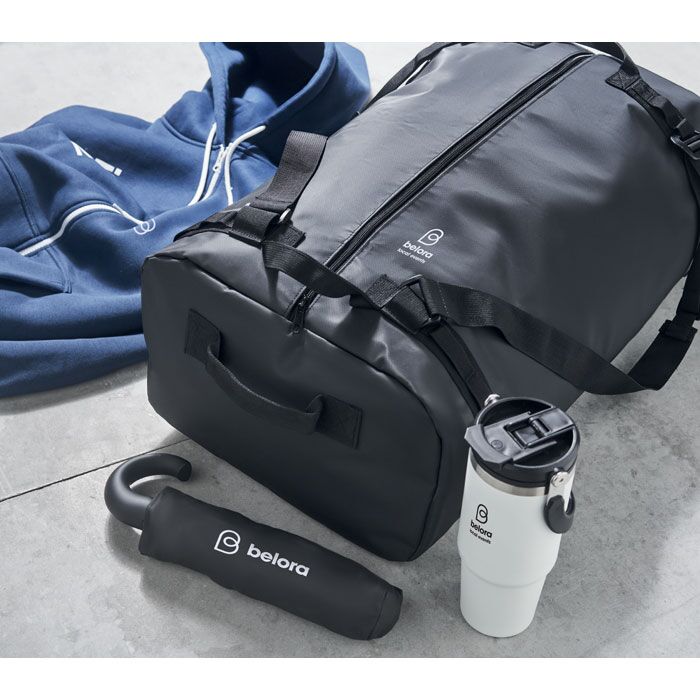 Travel Tarpaulin Duffle Bag - 50C Tarpaulin, RPET Lining, Backpack Straps