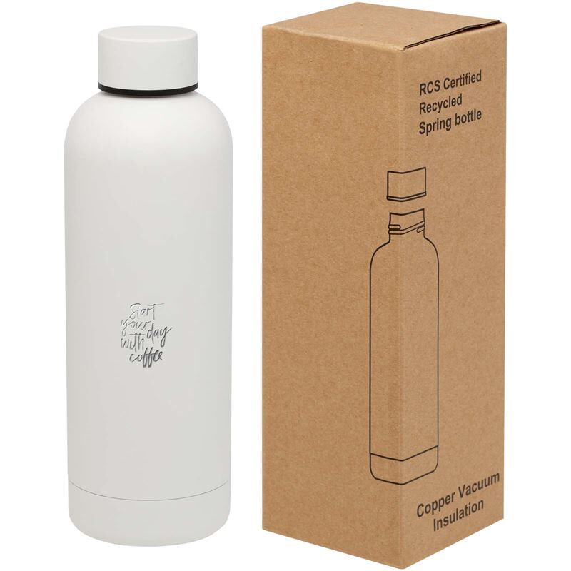Spring 500ml RCS Certified Recycled Stainless Steel Bottle - Copper Vacuum Insulated