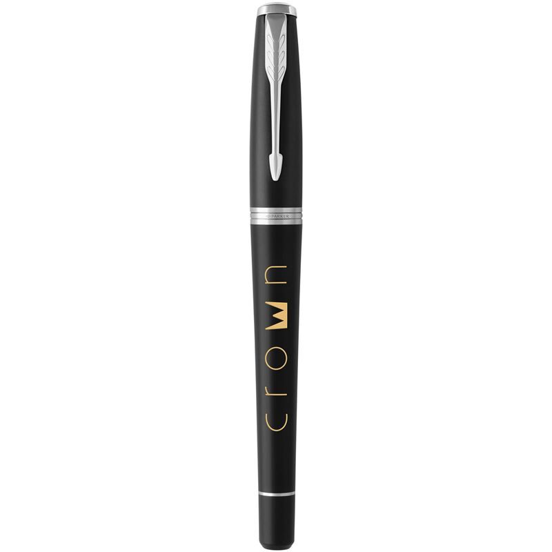 Parker Urban Fountain Pen - Brass Barrel, Blue Ink, Curved Design
