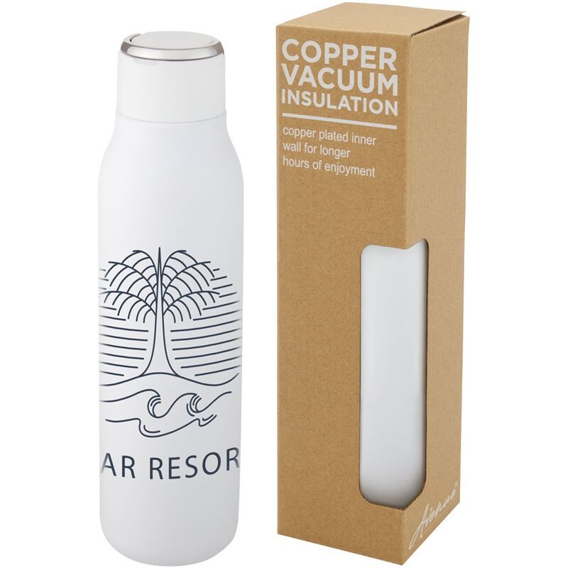 Marka 600 ml Copper Vacuum Insulated Bottle With Metal Loop