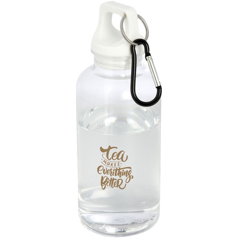 Oregon 400 ml Rcs Certified Recycled Plastic Water Bottle With Carabiner