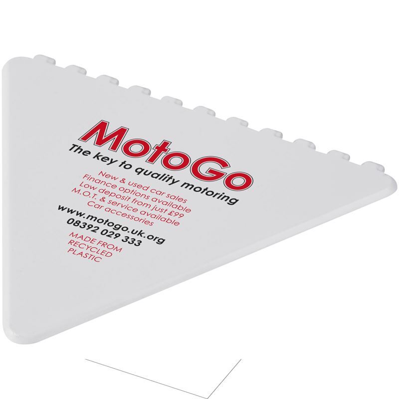 Frosty Triangular Recycled Plastic Ice Scraper