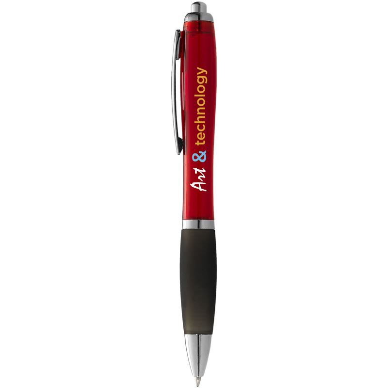 Nash Ballpoint Pen Coloured Barrel And Black Grip