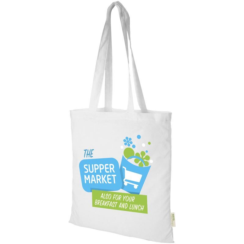 Orissa 100 G/m² Gots Organic Cotton Tote Bag 7l