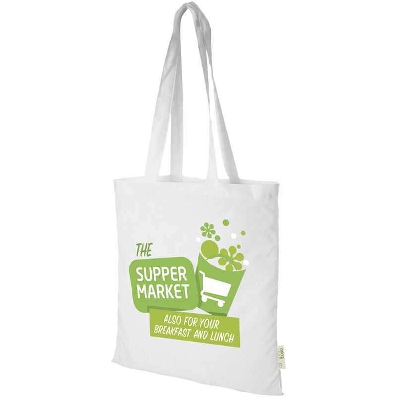 Orissa 140 G/m² Gots Organic Cotton Tote Bag 7l