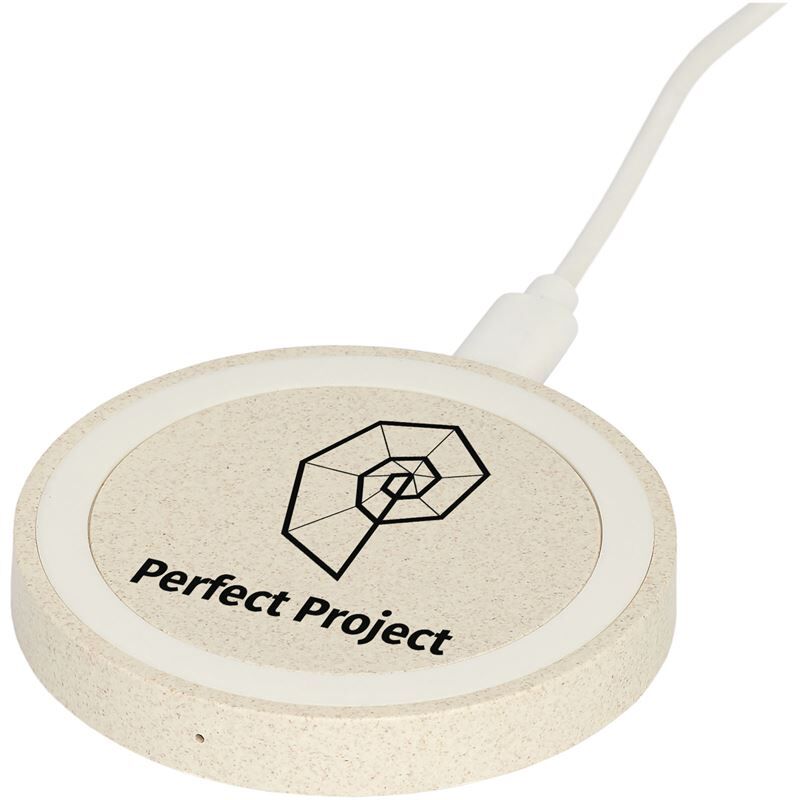 Naka 5w Wheat Straw Wireless Charging Pad