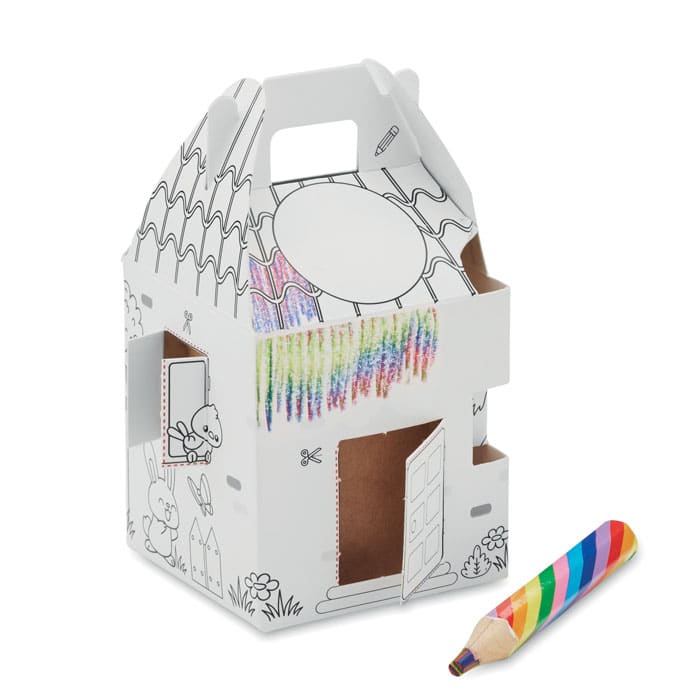 House Shaped Seeds Grow Set - Honey Flower Seeds & Multicolour Pencil