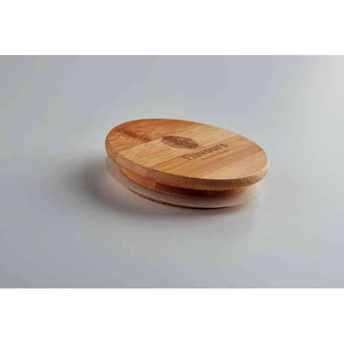 Double Wall Glass Mug 450ml - High Borosilicate with Bamboo Lid
