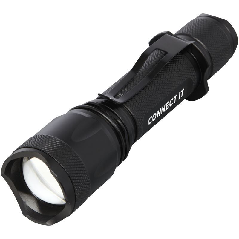 Mears 5w Rechargeable Tactical Flashlight - Aluminium Body, 300 Lumen, 200m Beam