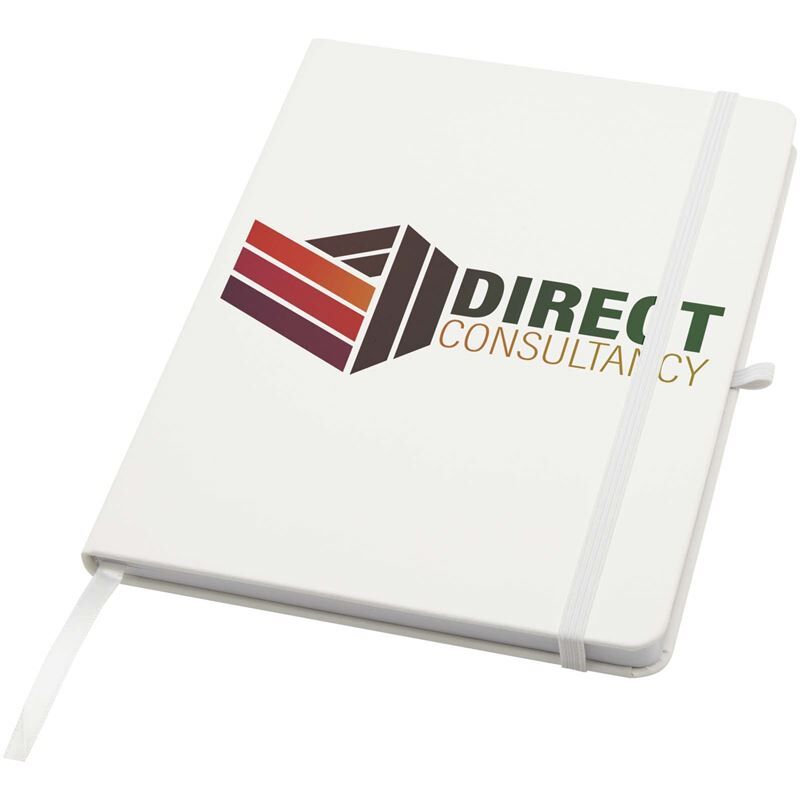 Teak A5 Recycled Hard Cover Notebook - 96 Lined Sheets, Pen Loop, Elastic Closure