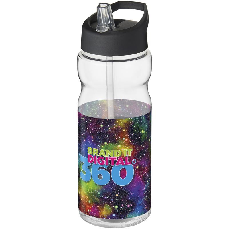 H2o Active Base Sport Bottle 650ml - Recyclable PET, Spill-Proof Spout, BPA-Free