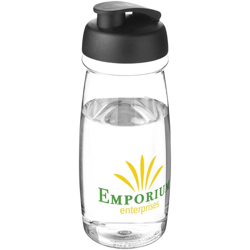 H2o Active Pulse 600ml Flip Lid Sport Bottle - Recyclable PET, BPA-Free, UK Made