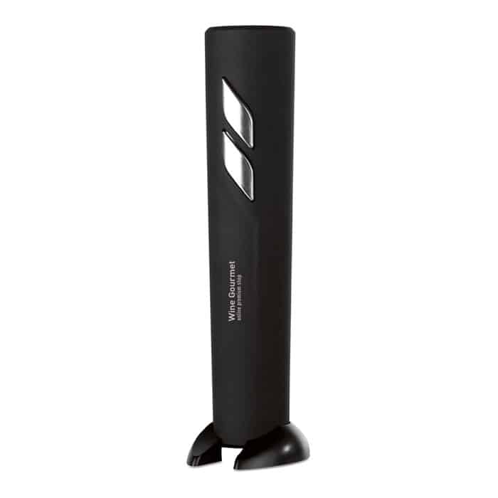 Electric Bottle Opener - Black Matt ABS Housing with Foil Cutter Stand
