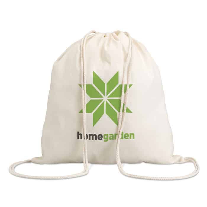 100gsm Pure Cotton Drawstring Bag - Lightweight Eco-Friendly Fabric