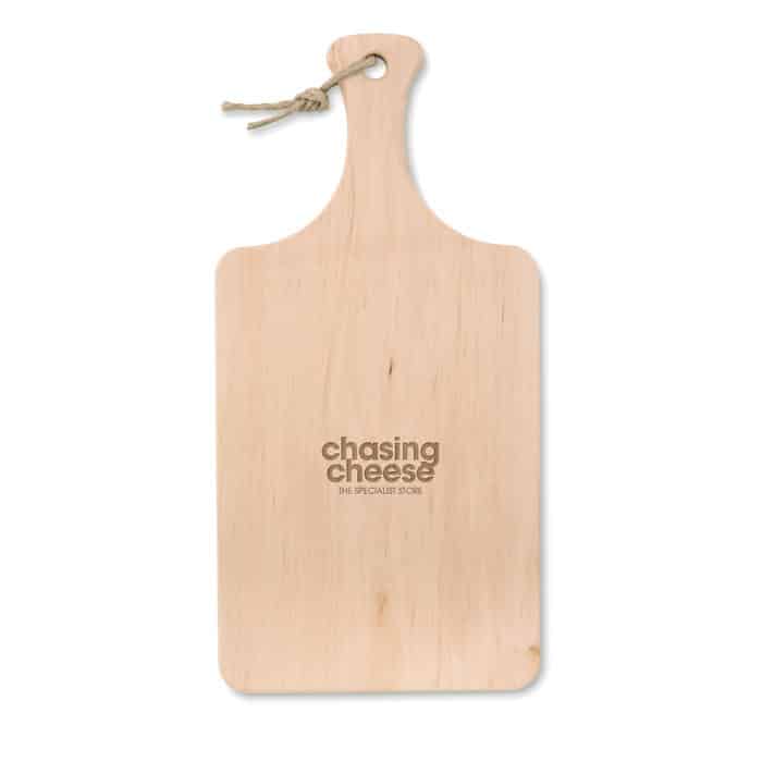 Alder Wood Cutting Board with Handle - EU Sourced, Cord Hanger