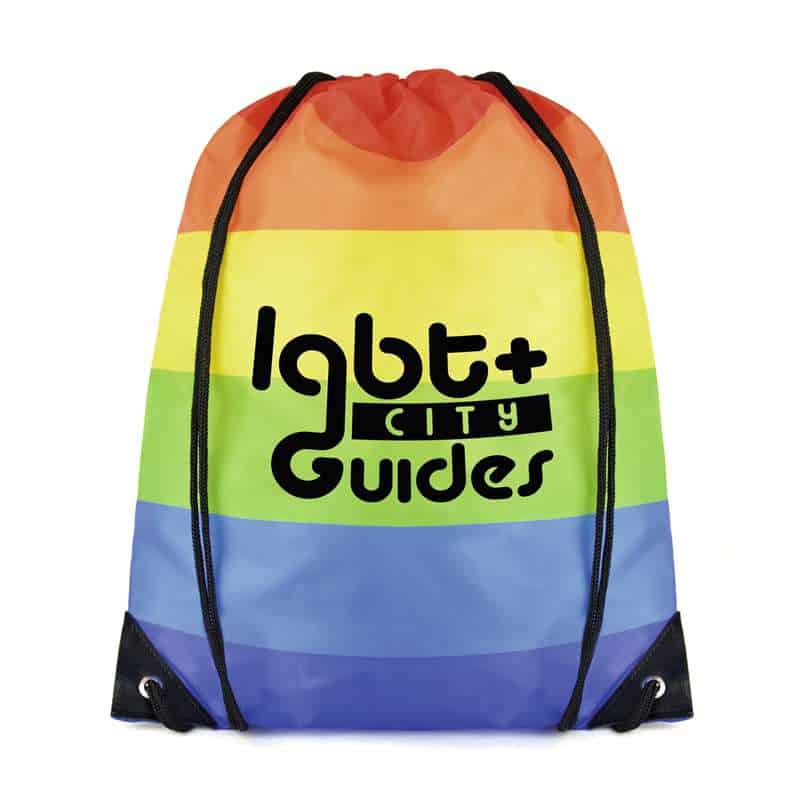Rainbow Pegasus Drawstring Bag