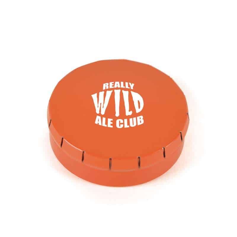 Click Clack Mint Tin - Gluten Free, Vegetarian, 40 Mini Mints, 12g, Pad Print Branding