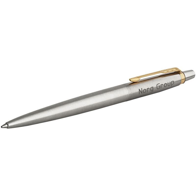 Parker Jotter Stainless Steel Ballpoint Pen - Blue Ink, Metal Barrel, Gift Box Included