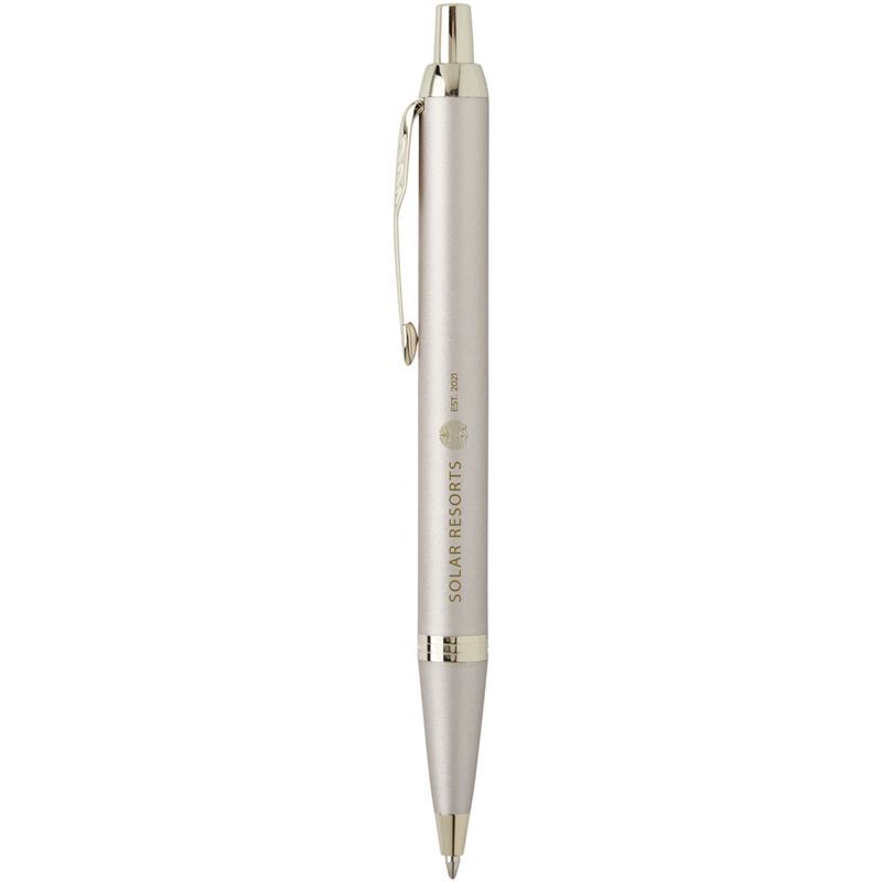 Parker IM Ballpoint Pen - Metal Barrel, Blue Ink, Comfortable Grip for Everyday Writing