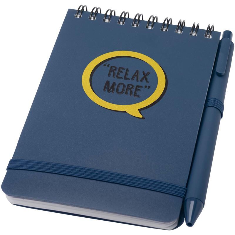 Thalaasa A6 Hard Cover Notebook and Ballpoint Pen - Ocean-Bound Recycled Plastic, FSC